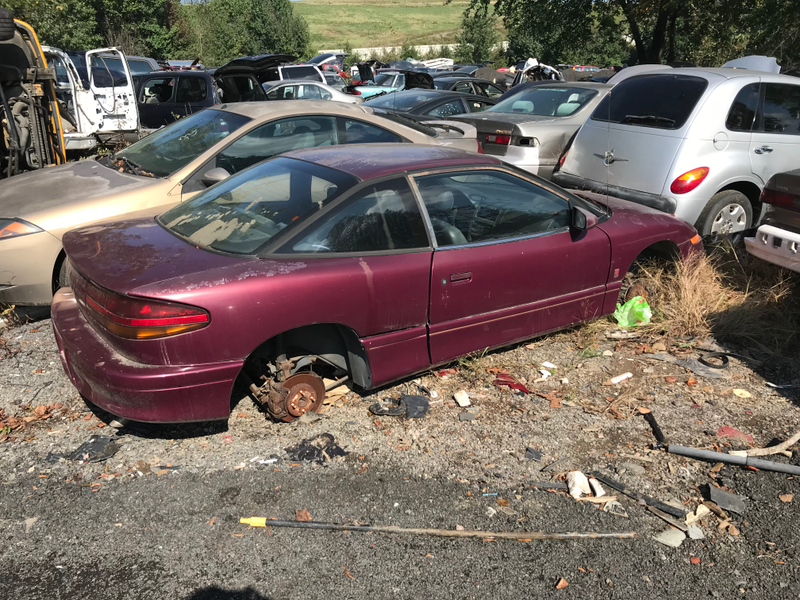 Early-model Saturn S-series Coupe.
